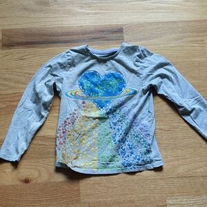 Girls 7-8 Organic Cotton Long Sleeve Kids Tee